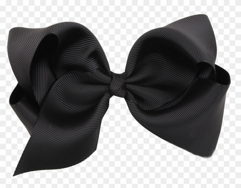 Black Bow Png - Grosgrain Black Ribbon Bow Clipart