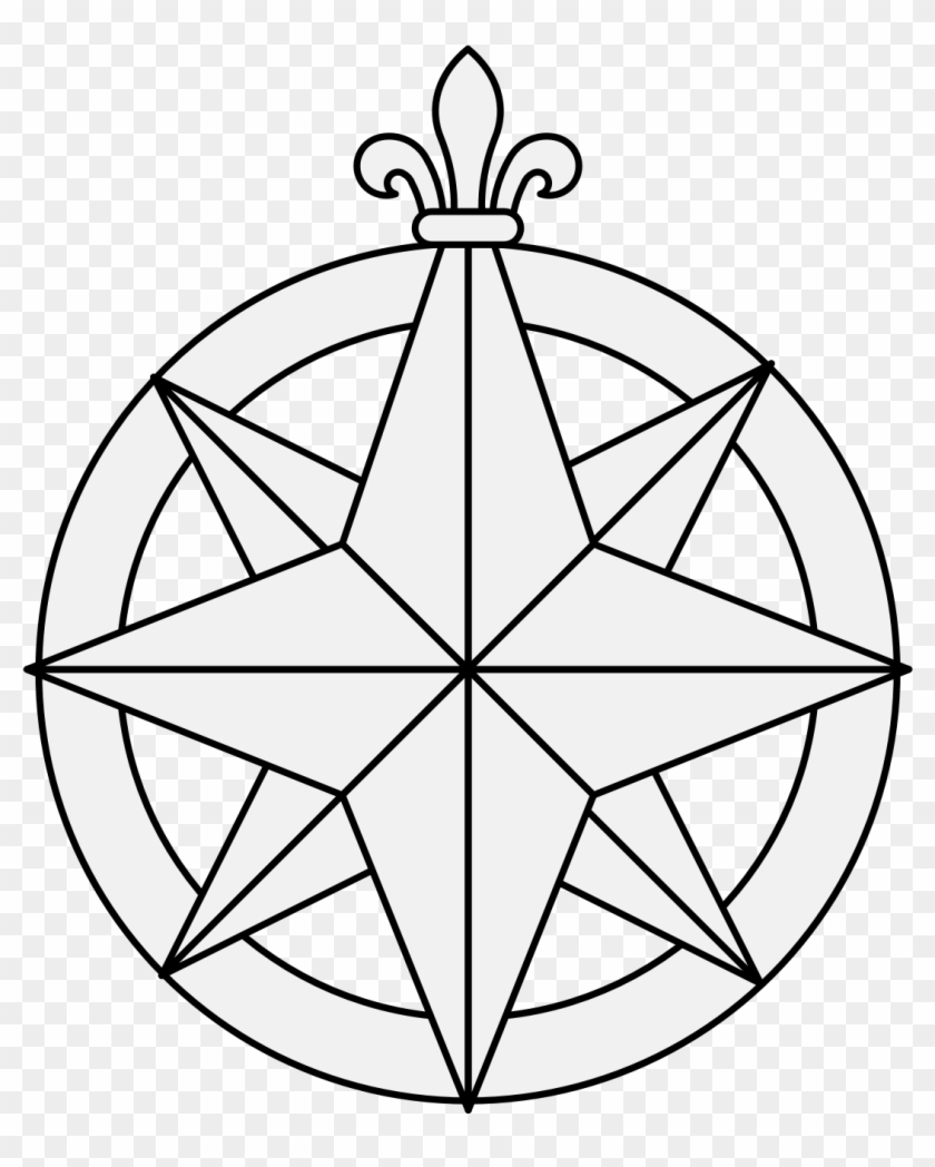 Compass Rose - Rosa Dos Ventos Desenho Clipart #295120