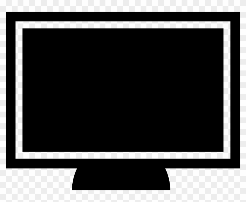 Clipart - Computer Screen - Black Computer Screen Png Transparent Png
