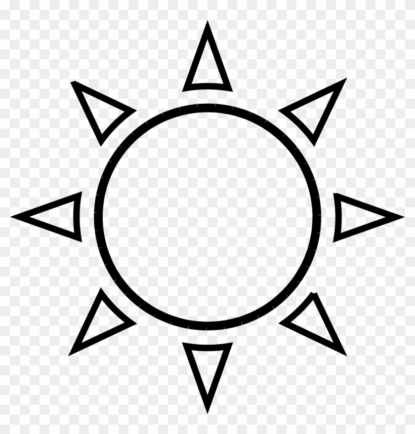 Sunlight Clipart Hd Clipart - Sun Clipart Black And White Transparent - Png Download