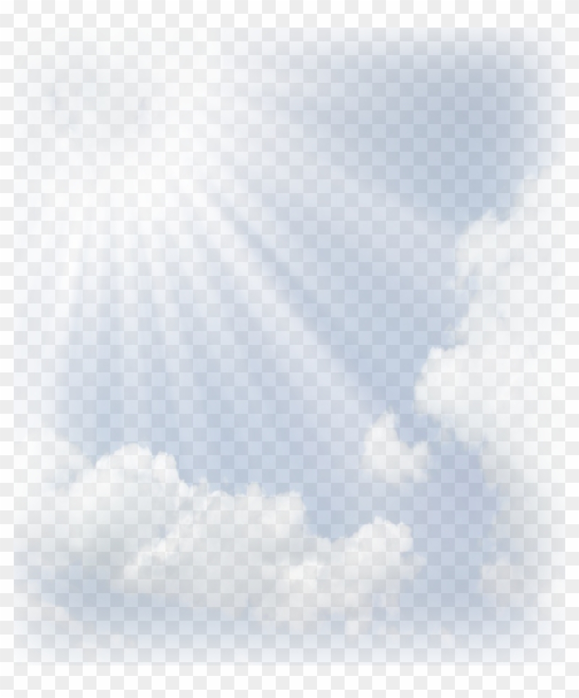 Ftestickers Transparent Cloud Sun Freetoedit Image - Sun Rays Through Clouds Png Clipart #295436