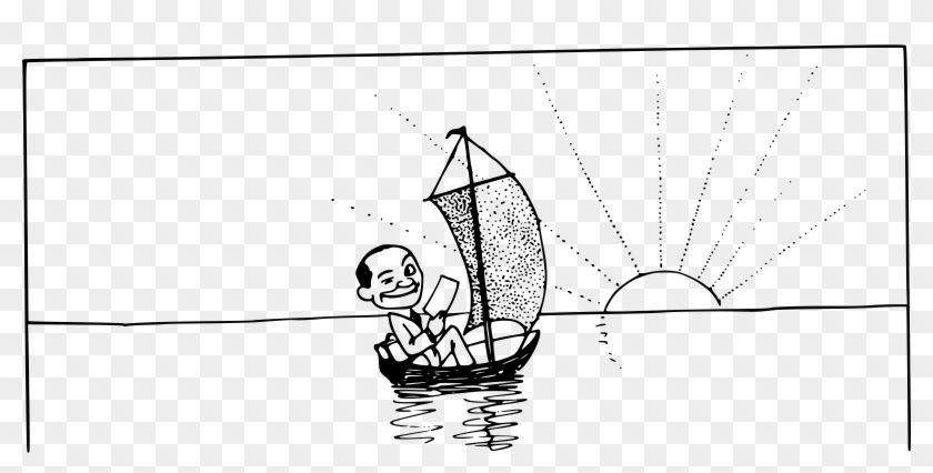 This Free Icons Png Design Of Winking Man In Sailboat Clipart