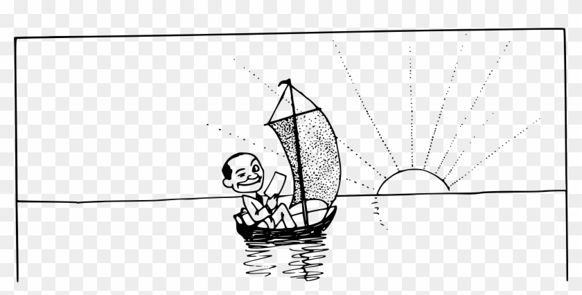 This Free Icons Png Design Of Winking Man In Sailboat Clipart #295488