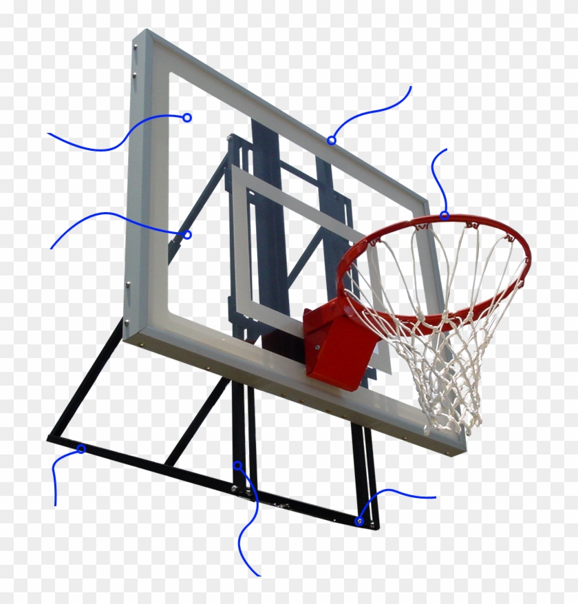 3/8" Thick Glass Board Delivers Solid Rebounds - Streetball Clipart #295536