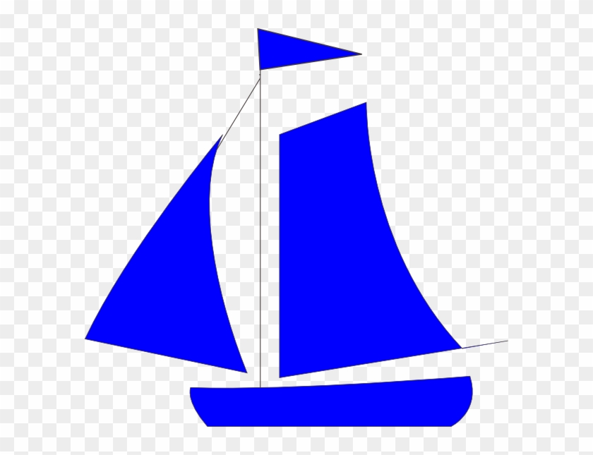 Blue Sailboat Clipart - Sailboat - Png Download #295658