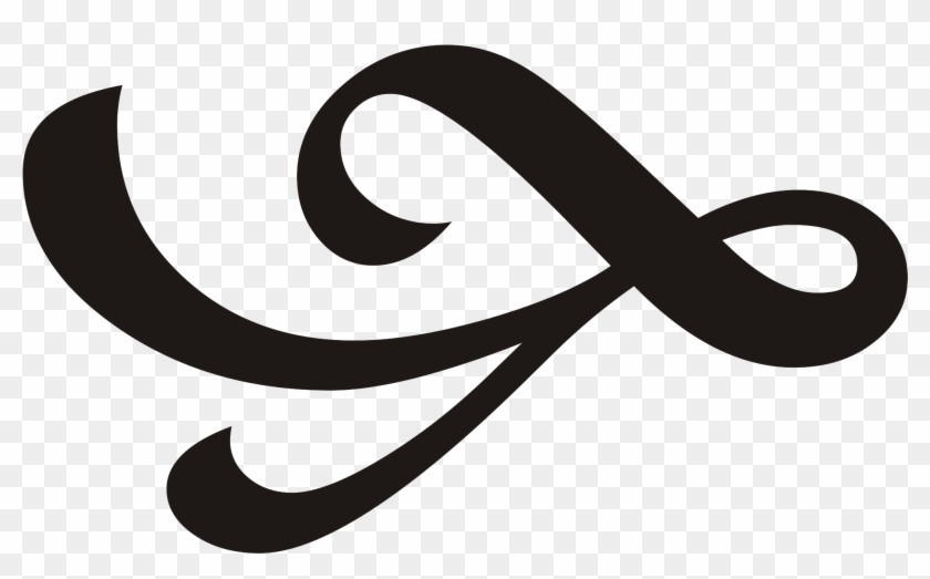 Open - Simple Ornament Black And White Clipart