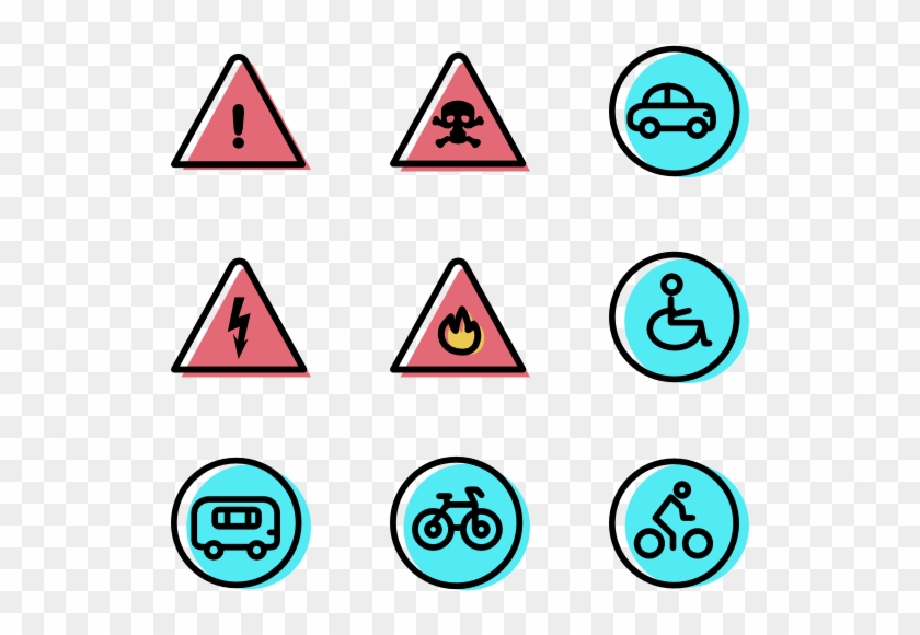 Traffic Signs Collection - Triangle Clipart #296531