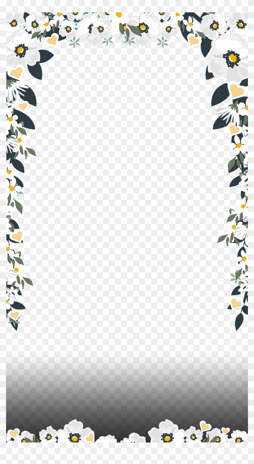 Elegant White Floral Filter Maker On - Wedding Snapchat Filter Png Clipart #296582