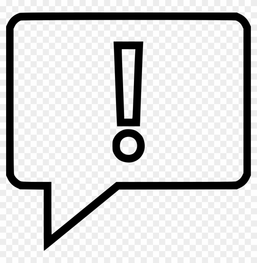 Exclamation Point Comments Clipart