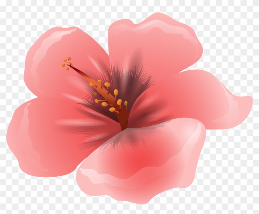 Large Pink Flower Clipart Png Image - Pink Flowers Clipart Png Transparent Png #296831