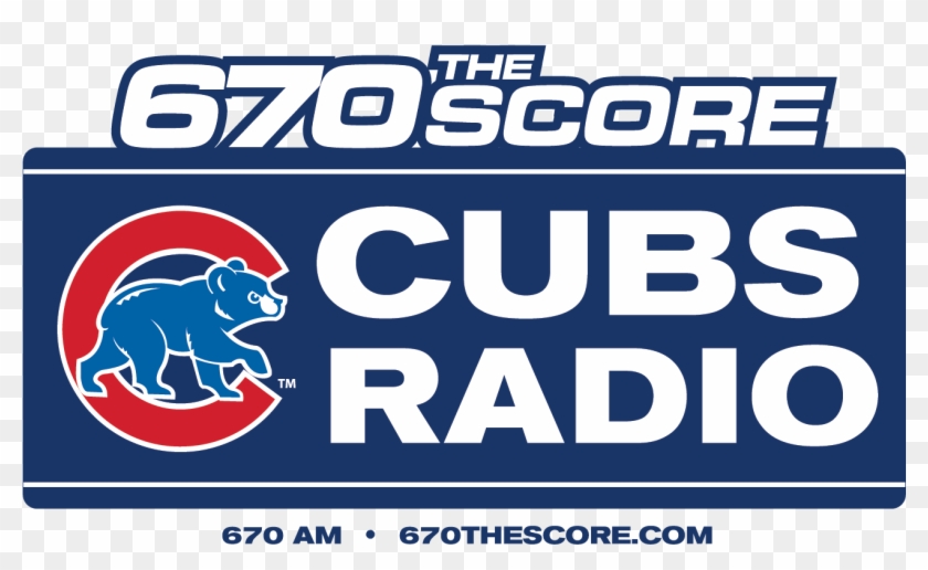 Cubs Radio 670 Logo Stacked W=1500 - Chicago Cubs Radio Logo Clipart #296860