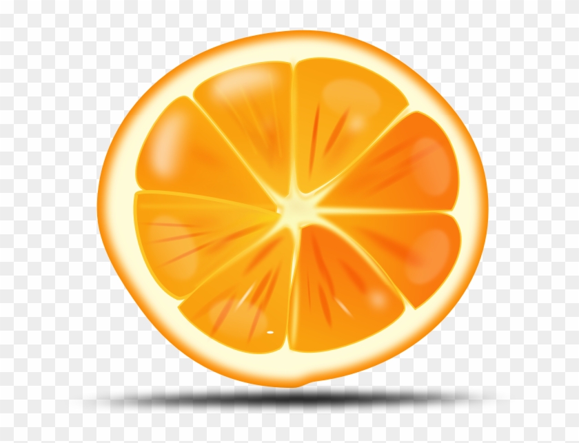 Fruits Picture - Orange Slice Vector Free Clipart
