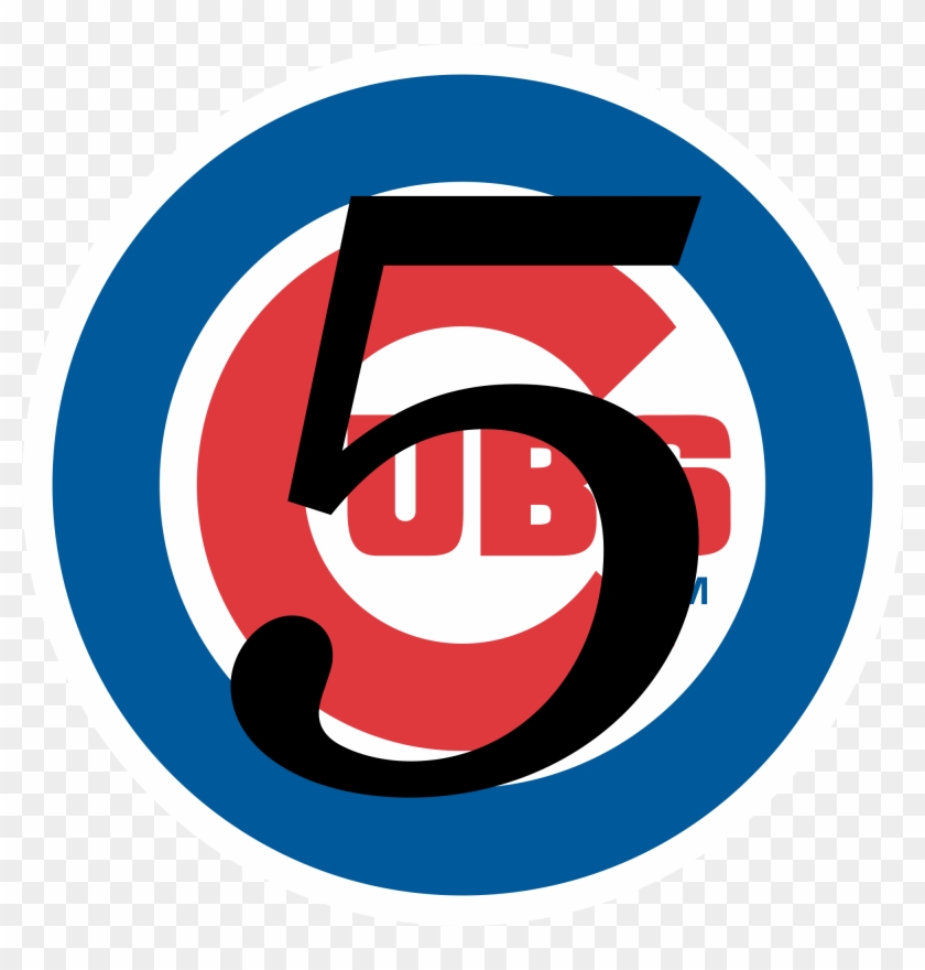 2000px-chicago Cubs Logo - Chicago Cubs Magic Number 5 Clipart