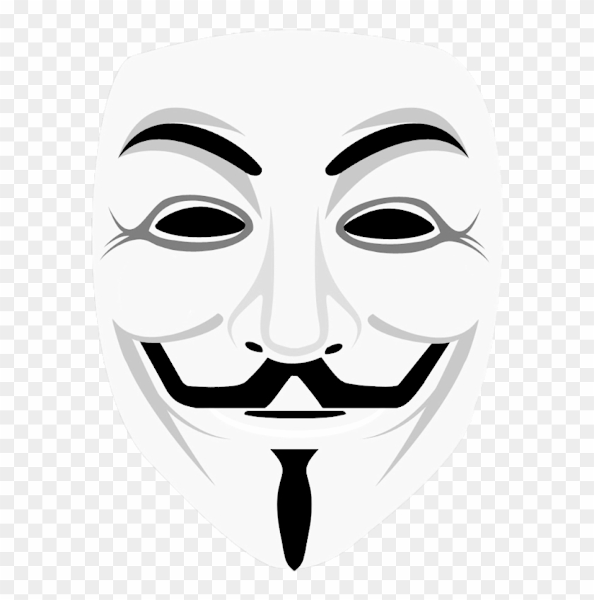 Guy Fawkes Mask Png - Anonymous Mask Png Clipart #297824