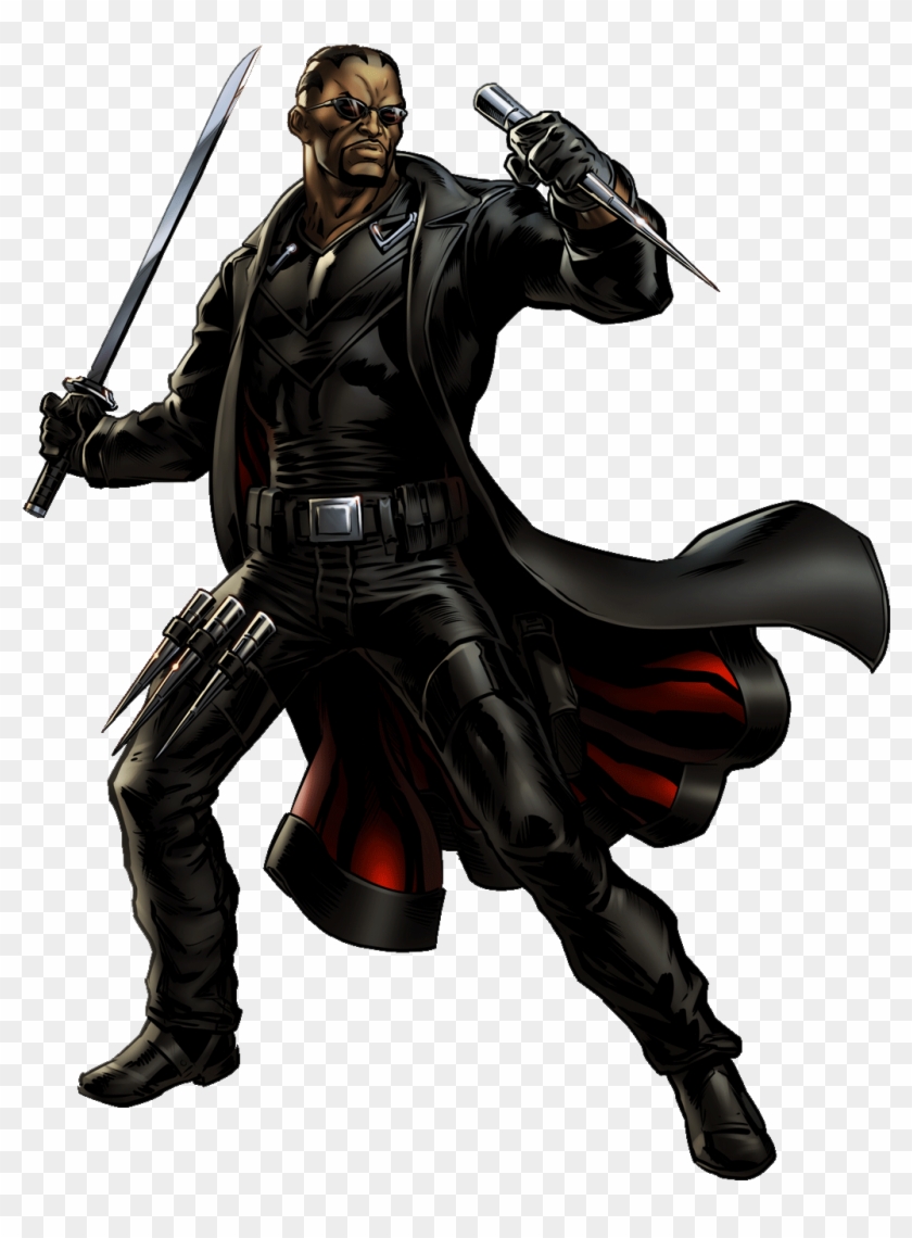 Blade Portrait Art - Marvel Blade Clipart