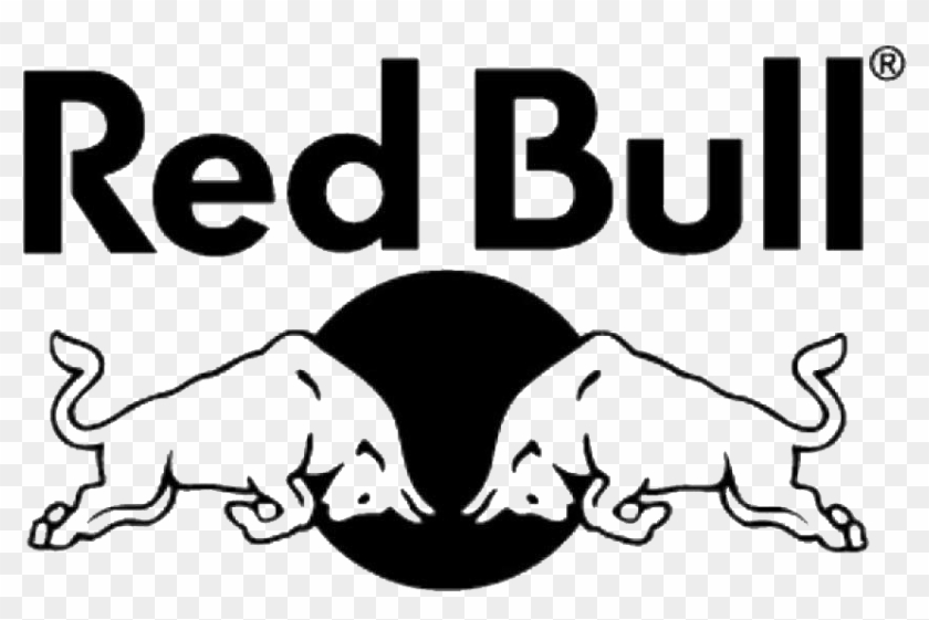 Red Bull Logo Black And White - White Red Bull Logo Clipart #298025