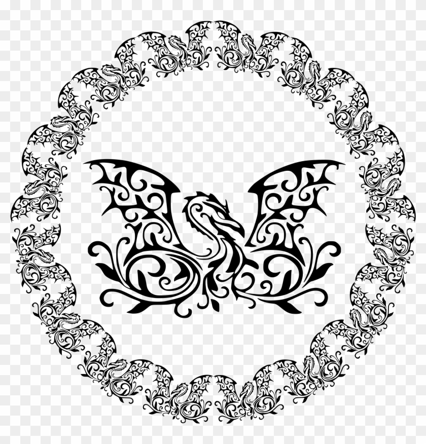 This Free Icons Png Design Of Dragon With Same Circle Clipart
