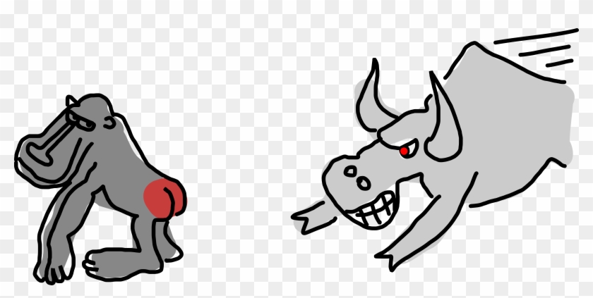 This Free Icons Png Design Of Baboon And Bull Clipart #298306