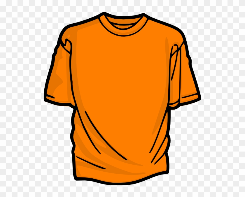 Clipart Library T Orange Clip Art At Clker Com - Orange Shirt Clipart - Png Download #298333