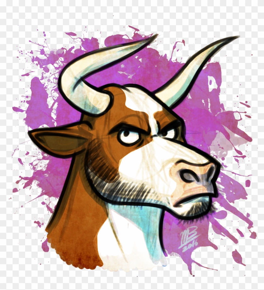Angry Bull - Bull Cow Fursona Clipart #298444