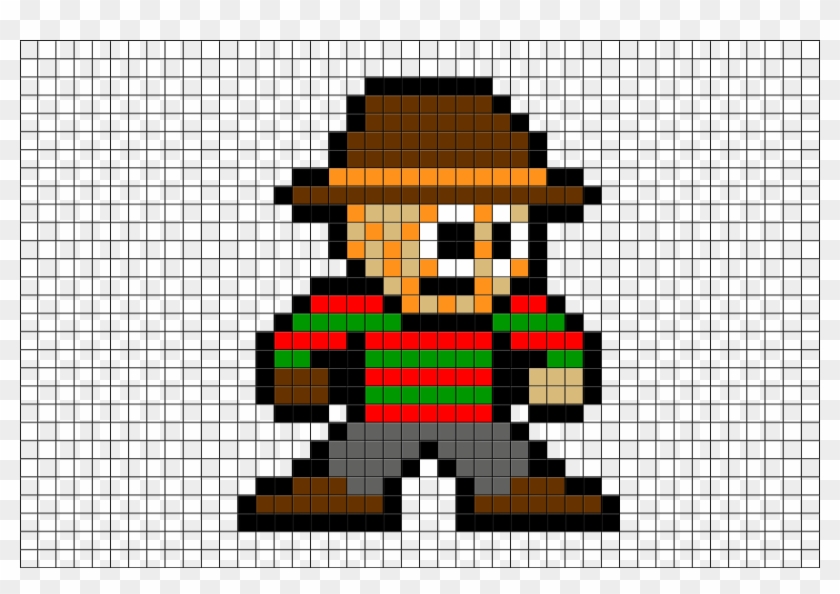 Pixel Art Freddy Krueger Clipart