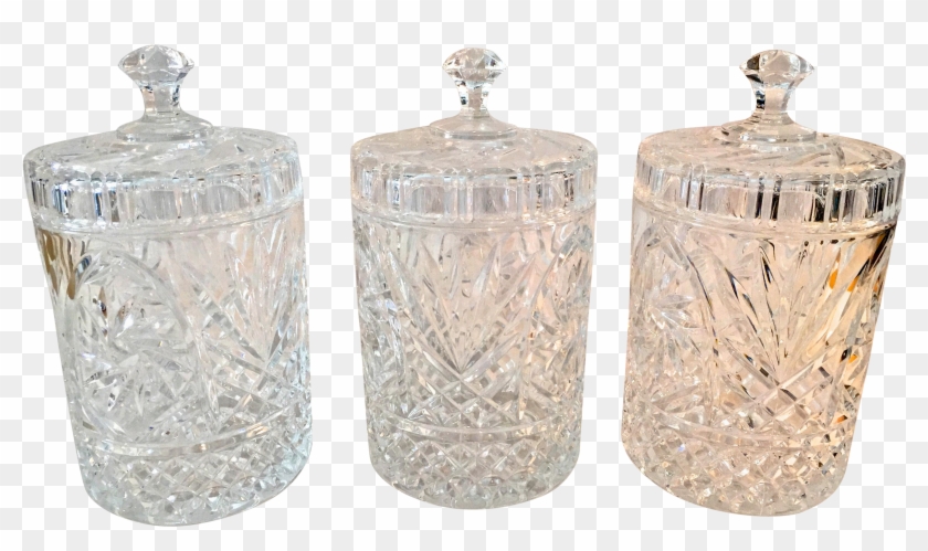 English Style 9” Cut Crystal Biscuit Jars - Sugar Bowl Clipart #298699