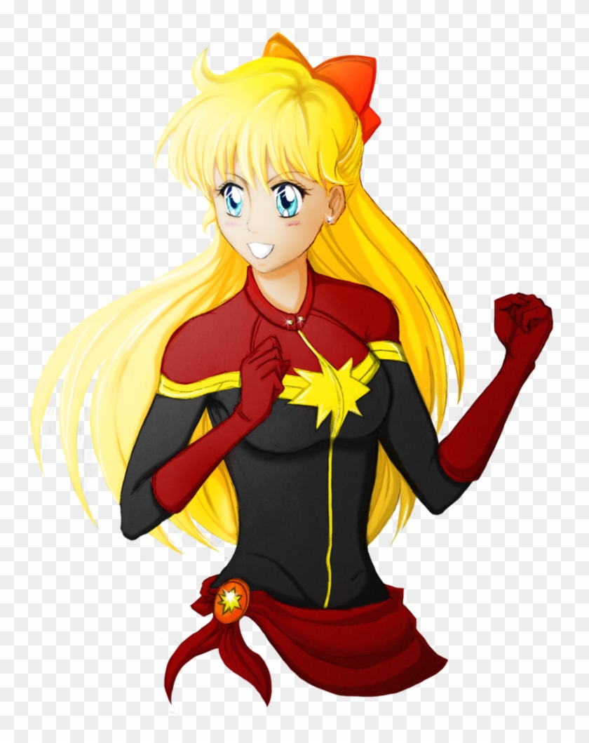 Marvel Heroes 2016 Carol Danvers Sailor Venus Vision Clipart