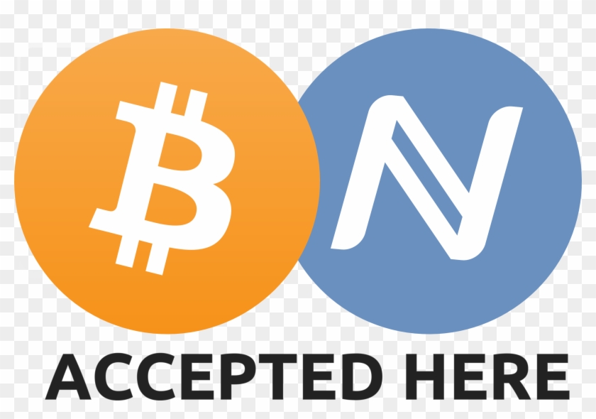 Bitcoin & Namecoin Accepted Here Sign - Bitcoin Logo Accepted Png Clipart
