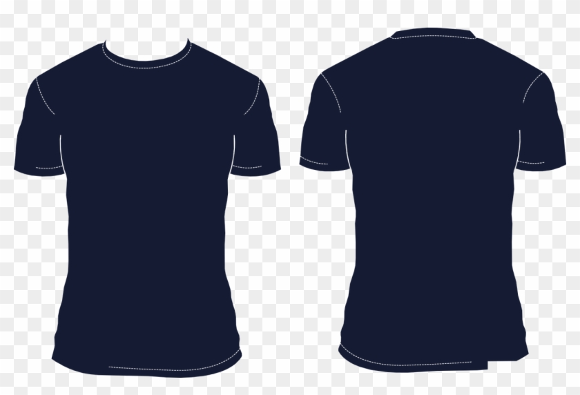 Navy Blue Shirt Vector Clipart #299184