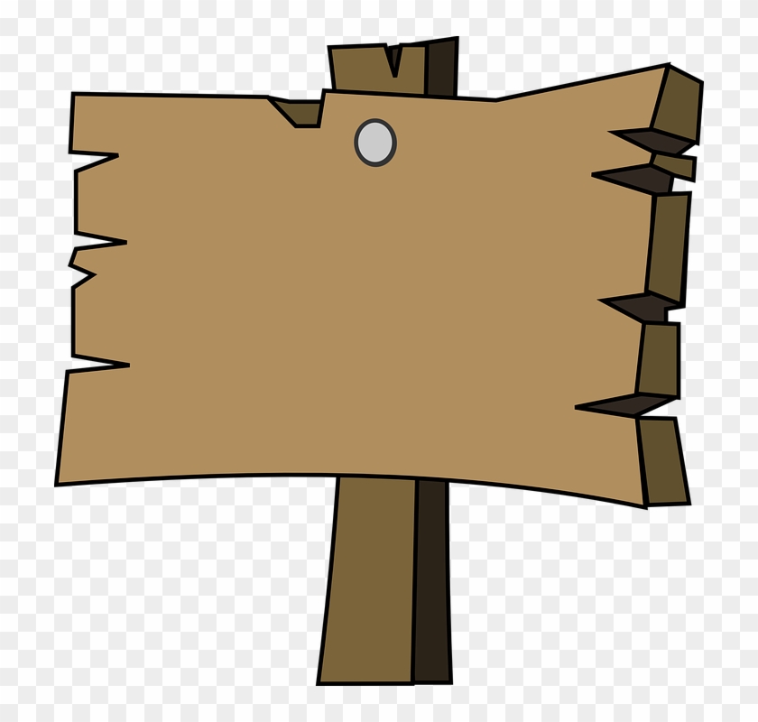 Cartoon Wooden Sign Png Clipart