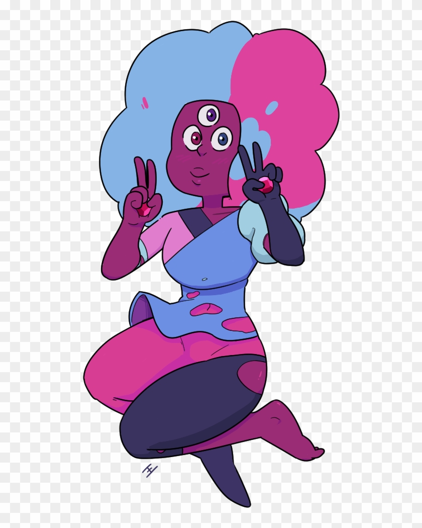 Pink Purple Vertebrate Fictional Character Violet Cartoon - Steven Universe Candy Garnet Clipart