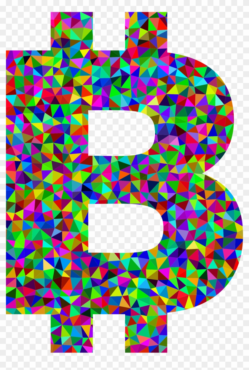This Free Icons Png Design Of Low Poly Prismatic Bitcoin Clipart