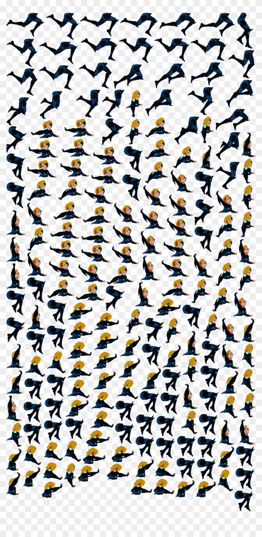 Animated Gif To Png Sprite Sheet - Animation Sheet Pixel Art Clipart