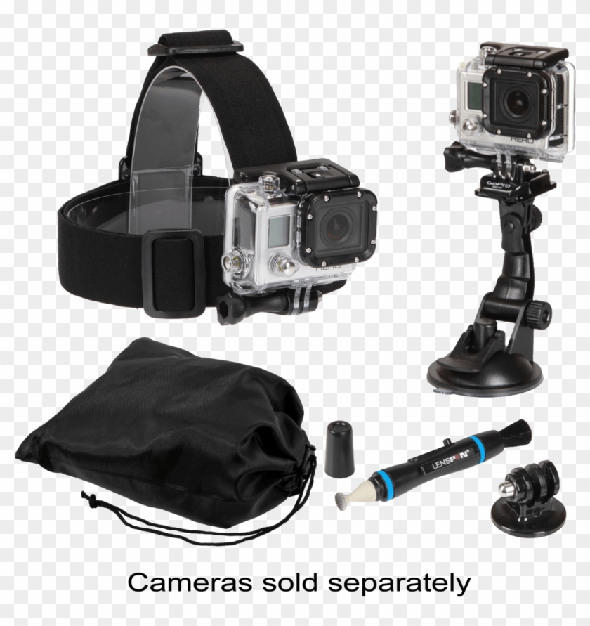 Action Camera With Accessories Clipart