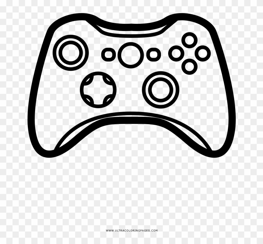 Video Game Controller Coloring Page - Game Controller Clipart #2901034