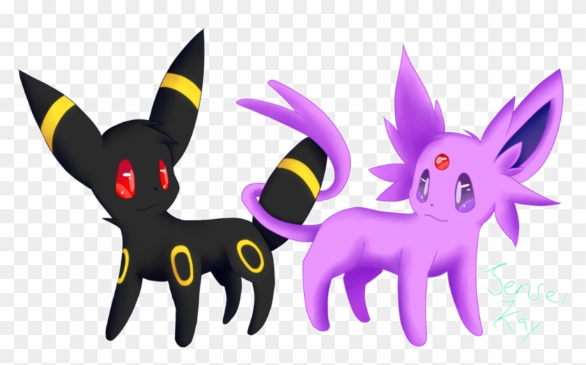 Drawing By Aeromiko - Draw Espeon And Umbreon Clipart #2901100