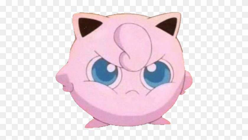 #pokemon #jigglypuff #anime #cute #pink #kawaii #grumpy - Jigglypuff Meme Clipart
