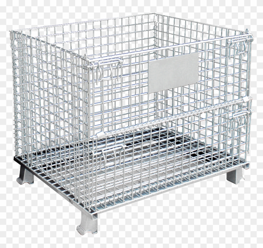Wire Mesh Container Storage Cage - Cage Clipart