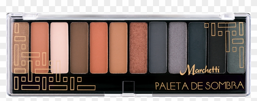 Paleta De Sombras 12 Cores - Paletas De Sombras Marchetti Clipart #2902017