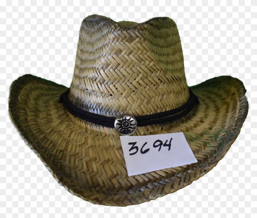 3694 Straw Hat - Cowboy Hat Clipart #2902019