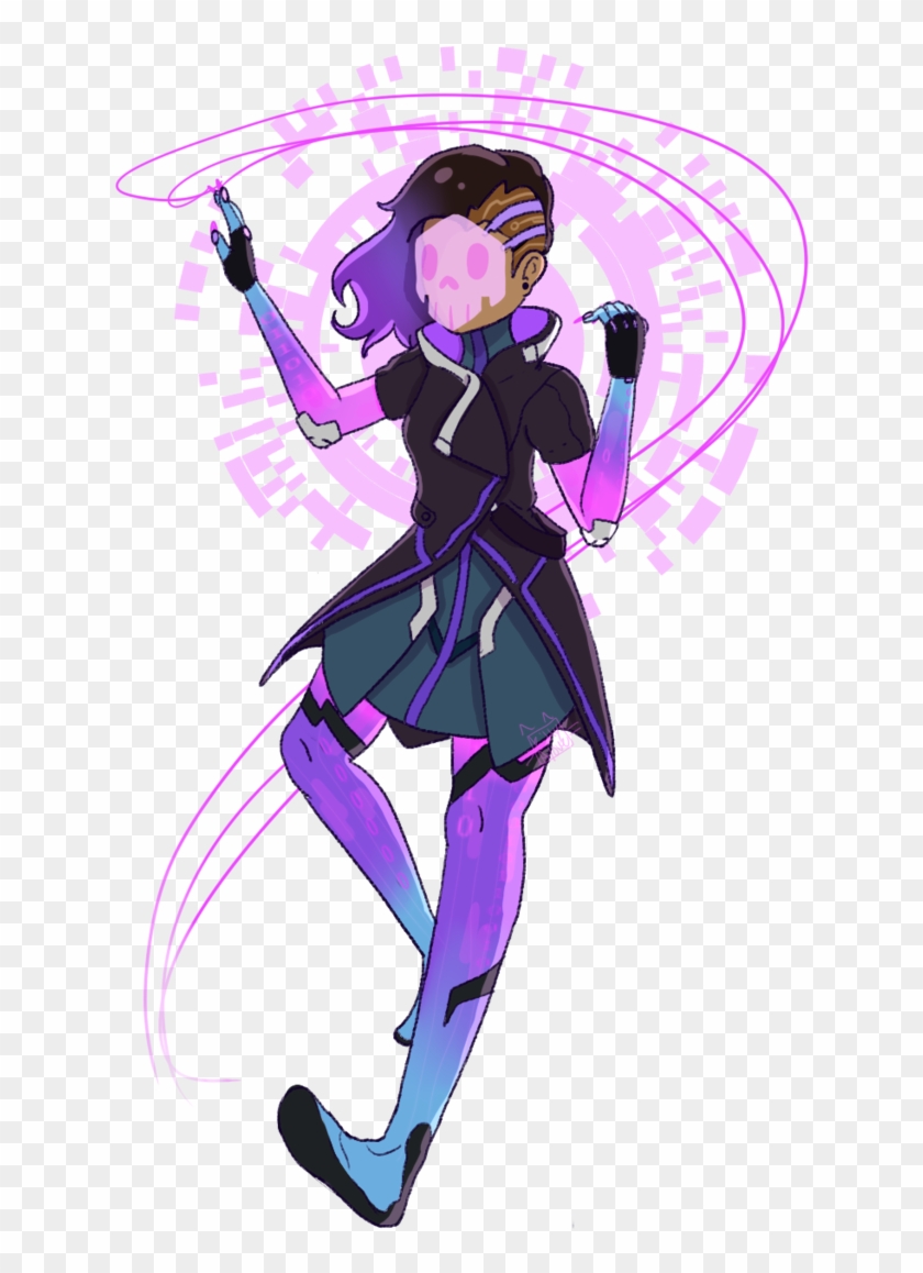 Just A Glitch - Overwatch Sombra Sombra Png Clipart