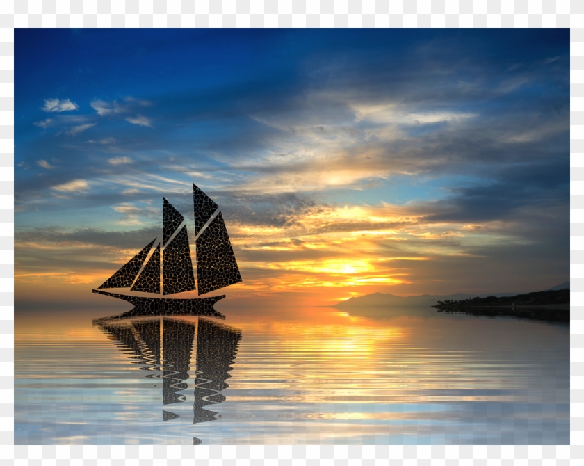 Sundown, Holiday, Nature, Isolated, Lake, Scenic Clipart