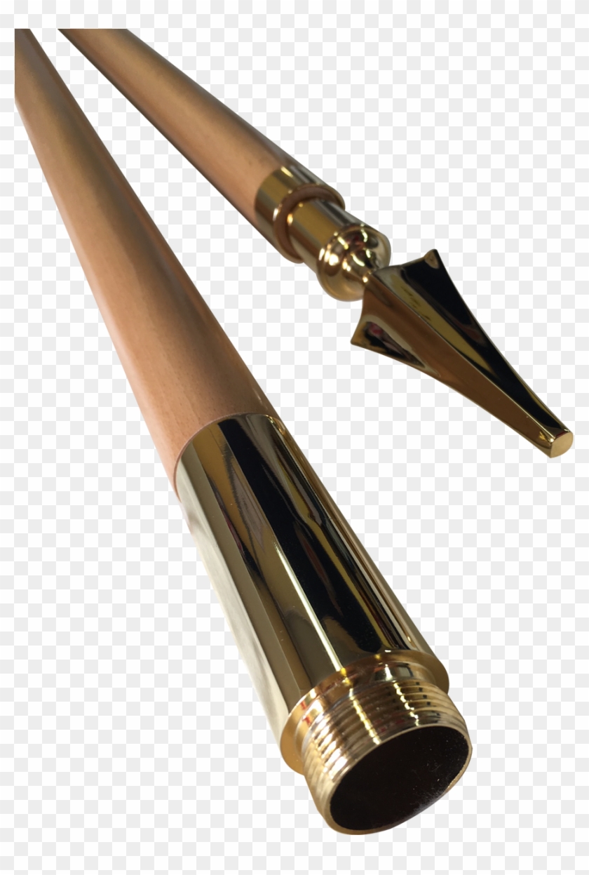 Light Wood Ceremonial Flagpole - Rifle Clipart #2902353