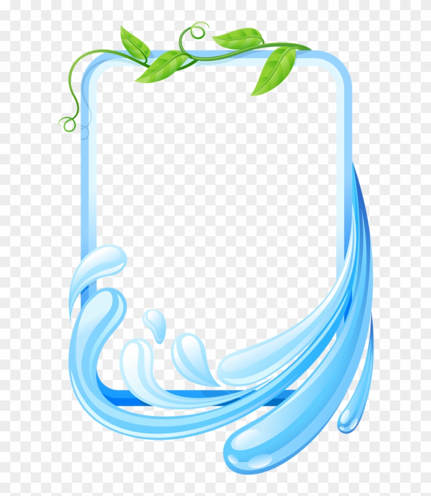 Download Clipart - Transparent Water Frame Png