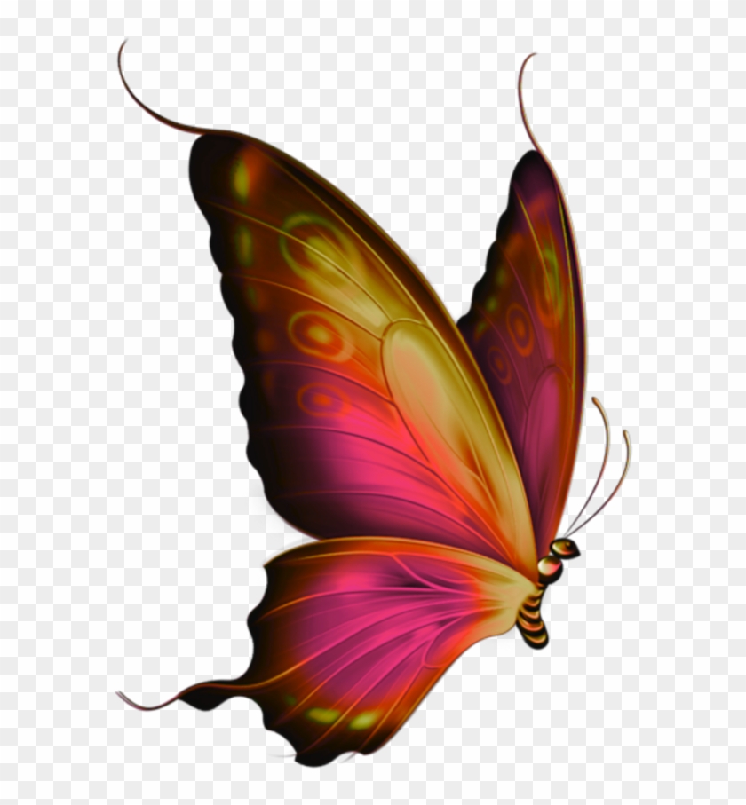 #mq #red #butterfly #butterflys #flying - Mariposas Para Dibujar A Lapiz Clipart #2902767