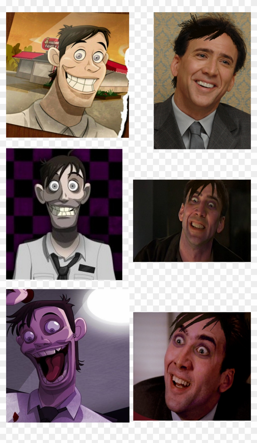 Nicolas Cage, I Know It Sounds Dumb But Here - Willem Dafoe William Afton Clipart