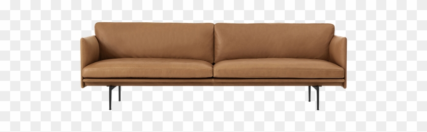 Brown Couch Png - Muuto Outline Sofa 3 Seater Clipart #2903351