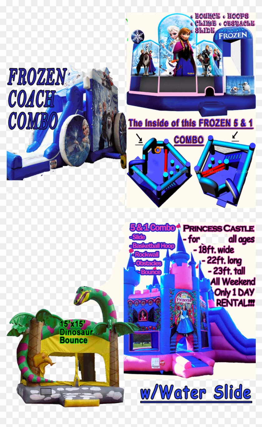 W/ Slide Louisville - Dinosaur Bounce House Clipart #2903663
