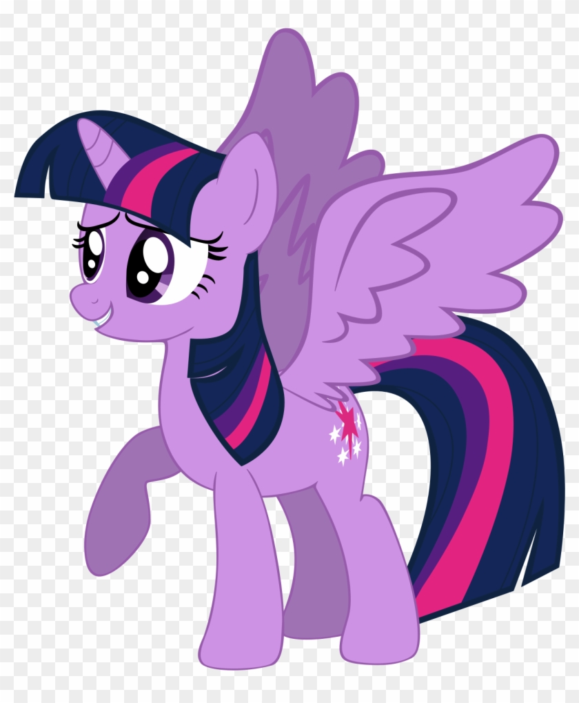 Fanmade Smiling Princess Twilight Sparkle - My Little Pony Twilight Sparkle With Wings Clipart #2903697