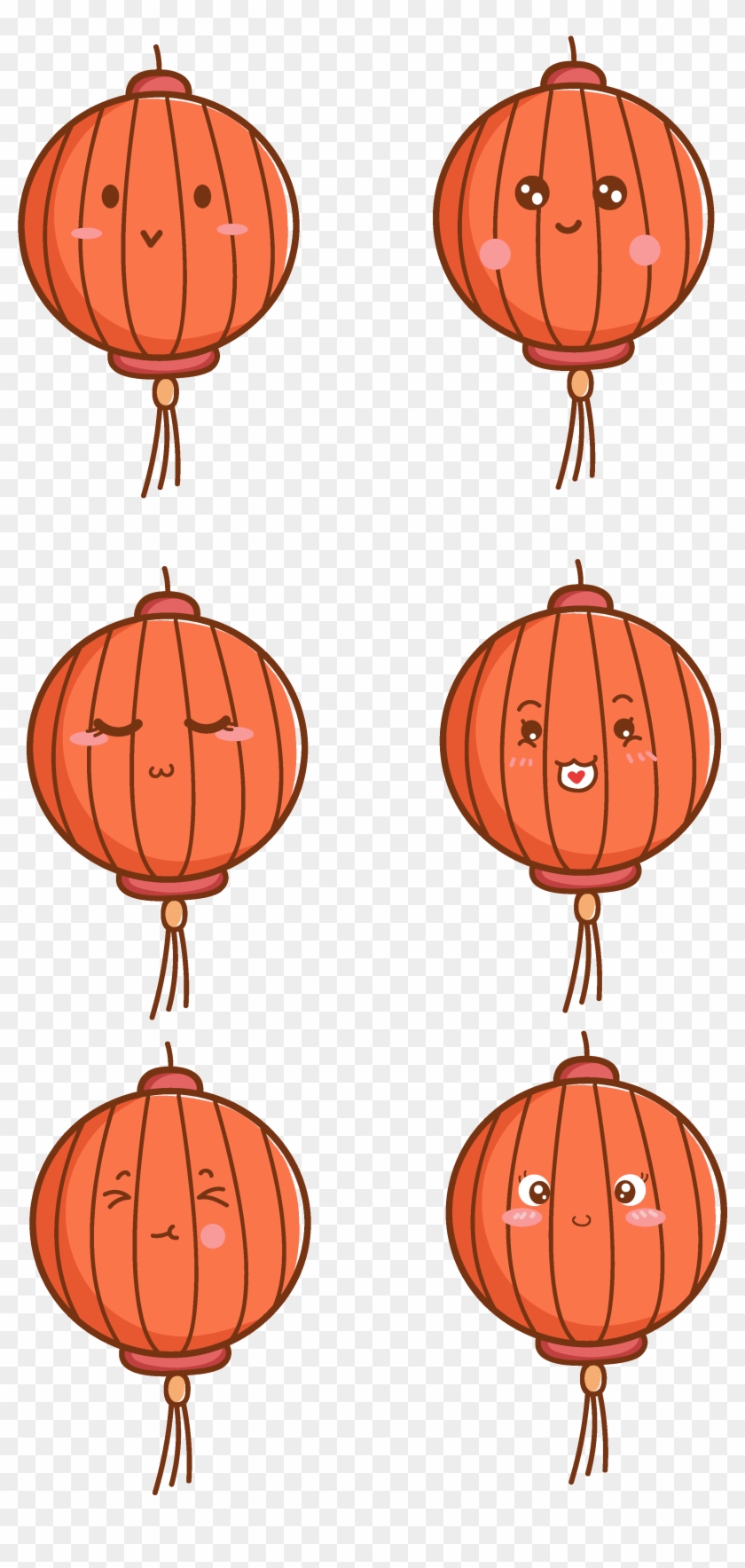 Cartoon Cute Red Lantern Png And Vector Image - Thanksgiving Clipart